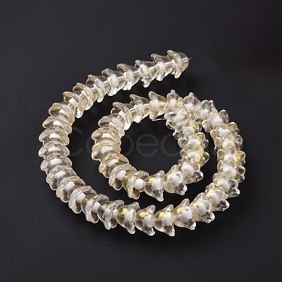 Transparent Glass Beads Strands LAMP-H061-01D-02-1