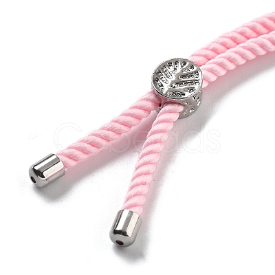 Twisted Nylon Cord Silder Bracelets DIY-B066-03P-08-1