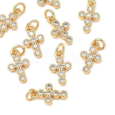 SHEGRACE Brass Micro Pave Cubic Zirconia Pendants XGRQ3D520-491G-1