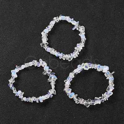 Opalite Stretch Bracelets BJEW-JB03681-08-1