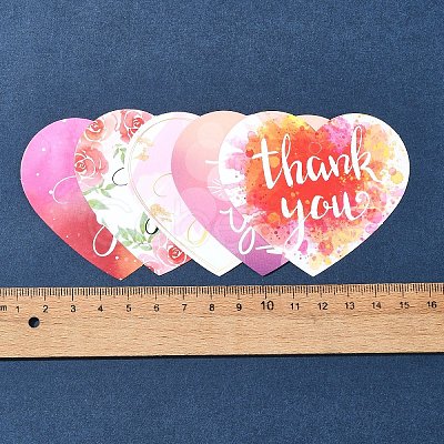Coated Paper Thank You Greeting Card DIY-FS0007-76D-1