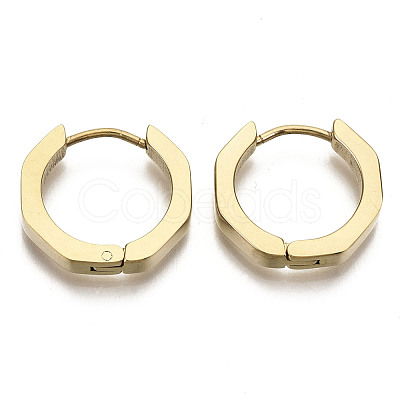 304 Stainless Steel Huggie Hoop Earrings STAS-R115-22G-1