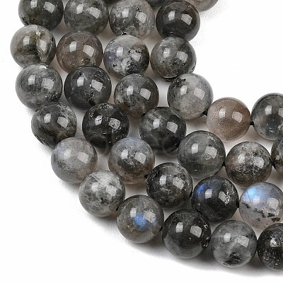 Natural Labradorite Beads Strands G-Z133-A01-10mm-01-1