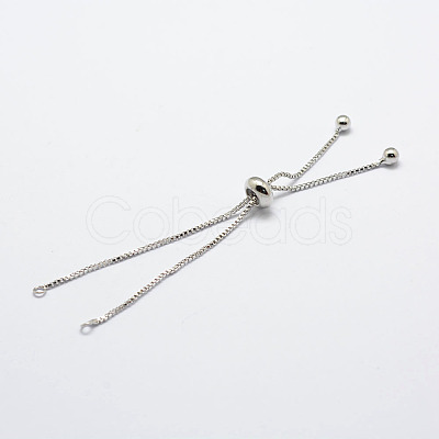 Rack Plating Brass Chain Bracelet Making X-KK-A142-018P-1