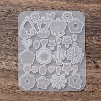 Pendant Silicone Molds AJEW-S041-04C-1
