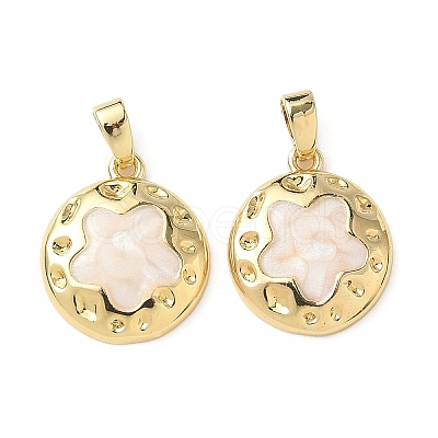 Brass Enamel Pendants KK-I371-30G-01-1