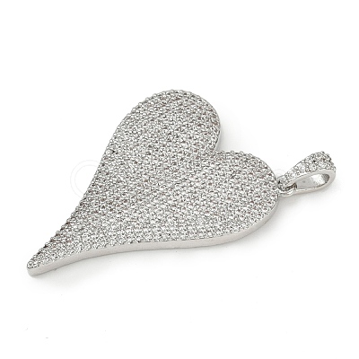 Brass Micro Pave Cubic Zirconia Pendants KK-M322-42P-1