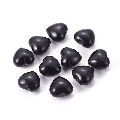 Natural Obsidian Heart Love Stone G-I219-05B-1