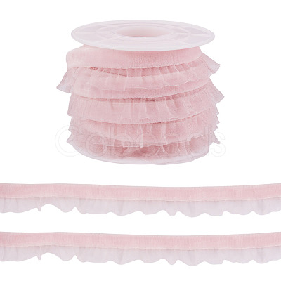 5 Yards Elastic Velvet Organza Ribbon SRIB-TA0001-28E-1
