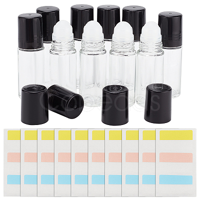Transparent Glass Roller Ball Bottles AJEW-BC0007-35-1