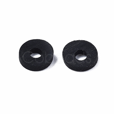 Handmade Polymer Clay Beads Strands CLAY-R089-6mm-T02B-33-1