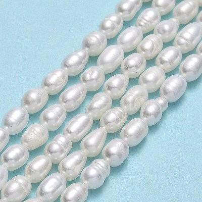 Natural Cultured Freshwater Pearl Beads Strands PEAR-J006-10E-01-1