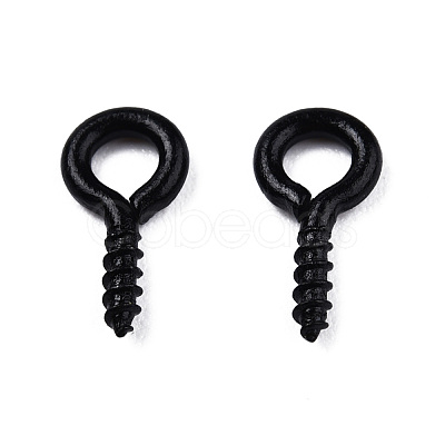 Spray Painted Iron Screw Eye Pin Peg Bails IFIN-N010-002B-1
