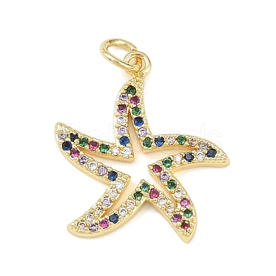 Brass Micro Pave Cubic Zirconia Pendants LS-KK-H525-01E-G-1