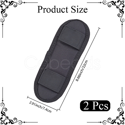 2Pcs Canvas Shoulder Pads FIND-CN0002-40-1