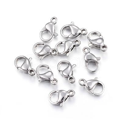 304 Stainless Steel Lobster Claw Clasps STAS-H353-D-02-1