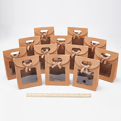 Blank Kraft Paper Bags ABAG-WH0032-18-1