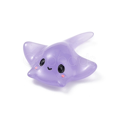 Luminous Resin Sea Animals Display Decoration DJEW-R007-02E-1