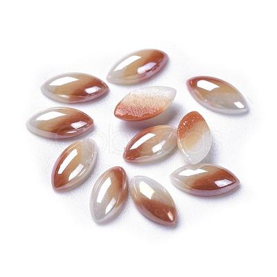 Opaque Glass Cabochons GGLA-S038-03C-5x10-1