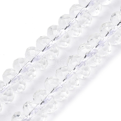 Transparent Glass Beads Strands GLAA-N001-61B-1
