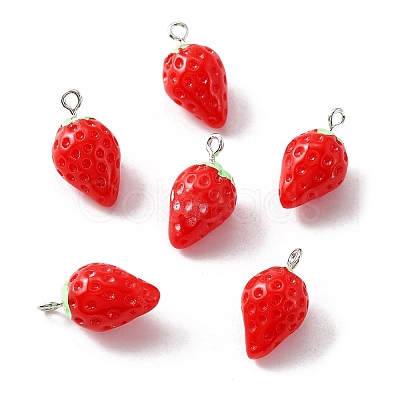 Opaque Resin Pendants RESI-WH0077-10A-1