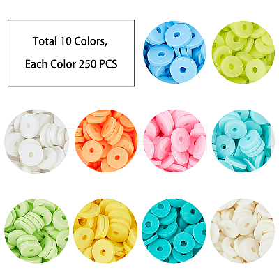 Handmade Polymer Clay Beads CLAY-FH0001-02B-01-1