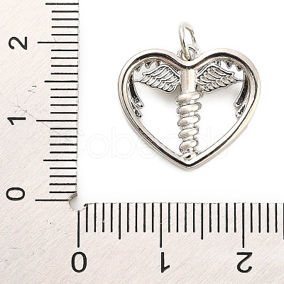 Brass Micro Pave Cubic Zirconia Pendants KK-H527-02B-P-1