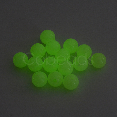 Luminous Acrylic Round Beads X-LACR-R002-8mm-01-1