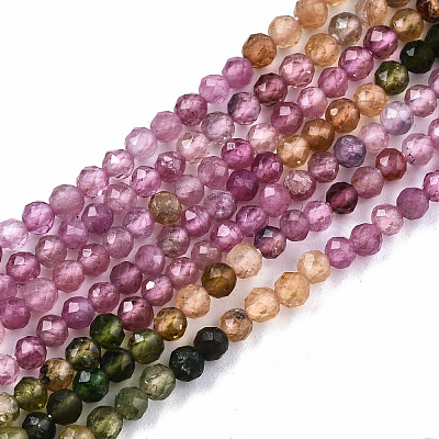 Gradient Style Natural Multicolor Tourmaline Strands G-S362-075-1