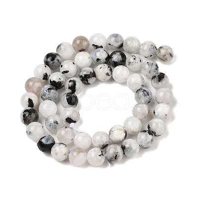Natural Rainbow Moonstone Beads Strands G-Q1001-A05-03-01-1