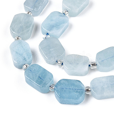 Natural Aquamarine Beads Strands G-T138-26-1