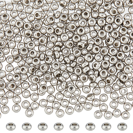 500Pcs 202 Stainless Steel Spacer Beads STAS-DC0015-09-1