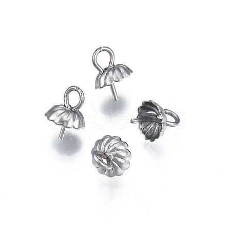 Non-Tarnish 304 Stainless Steel Cup Peg Bails Pendants X-STAS-S057-56-1