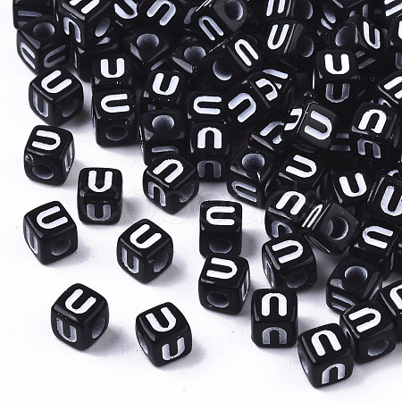 Opaque Acrylic Beads SACR-N002-01U-1