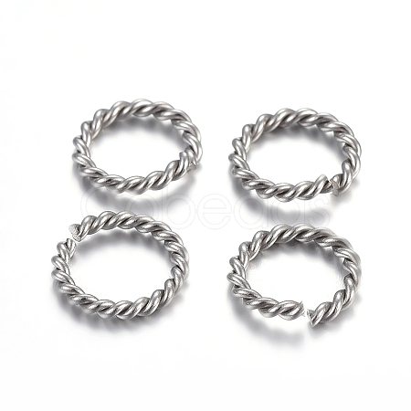 Tarnish Resistant 304 Stainless Steel Jump Rings X-STAS-F191-11P-B-1