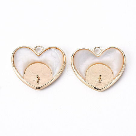 Brass Peg Bails Pendants KK-Q765-009A-NF-1
