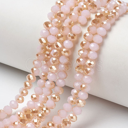 Electroplate Glass Beads Strands EGLA-A034-J4mm-K03-1