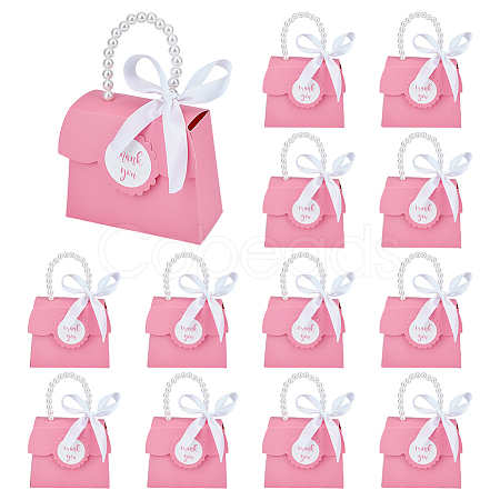 Rectangle Paper Gift Bags with Hole Imitation Pearl Handle CON-WH0110-019A-1