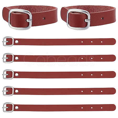 Cowhide Leather Watch Band Strap AJEW-WH0258-251A-1