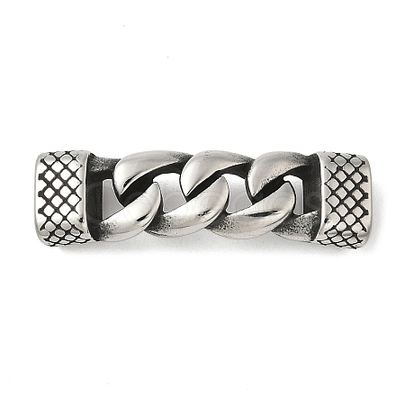304 Stainless Steel Twisted Chain Connector Charms STAS-Z147-11AS-04-1