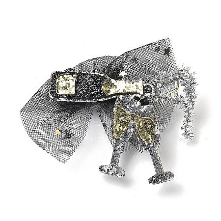 New Year's party Iron Hair Clip OHAR-R102-01K-1