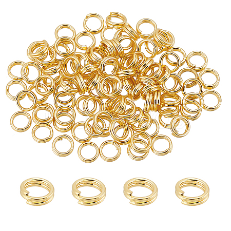 BENECREAT 2 Bags Brass Split Rings FIND-BC0005-12A-1