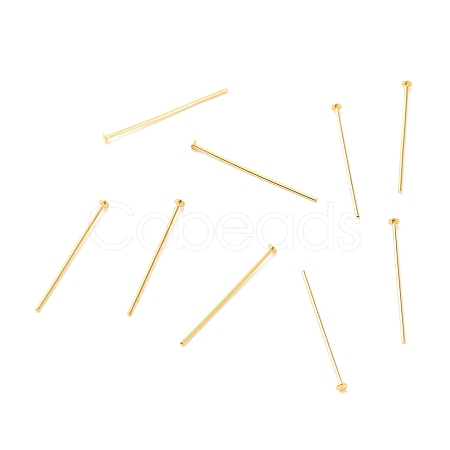 Brass Flat Head Pins KK-F824-114C-G-1