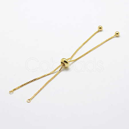 Rack Plating Brass Chain Bracelet Making KK-A142-018G-1