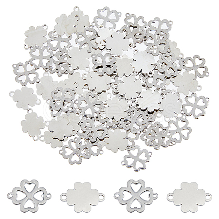 80Pcs 2 Styles 201 Stainless Steel Connector Charms STAS-DC0014-61-1