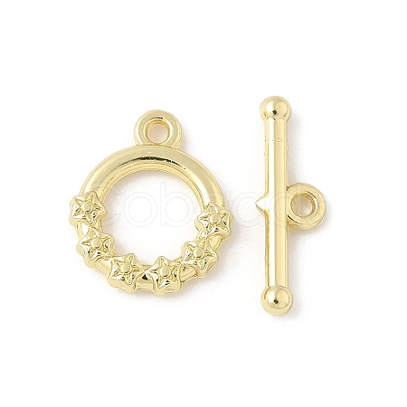 Alloy Toggle Clasps FIND-B047-05G-1