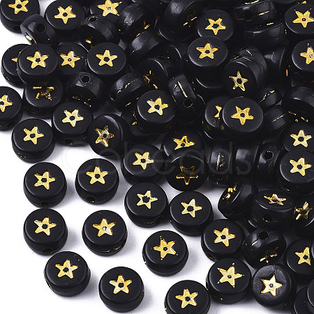 Opaque Acrylic Beads X-PACR-N006-006A-02A-1