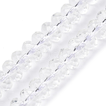 Transparent Glass Beads Strands GLAA-N001-61B-1