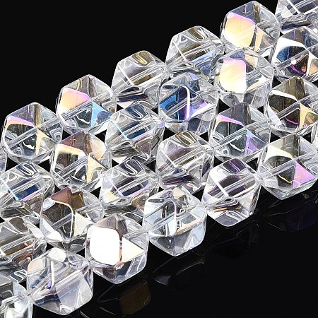 Electroplate Glass Beads Strands EGLA-T021-21A-1
