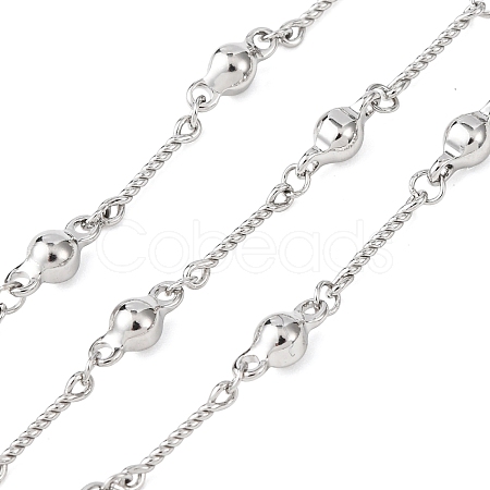 304 Stainless Steel Flat Round Link Chains CHS-H117-01P-1